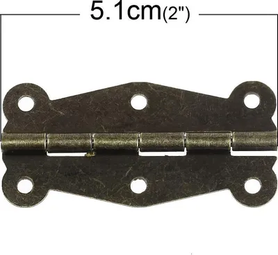 Produktbild von 4 Scharniere Messing antik 5,1 x 2,4 cm
