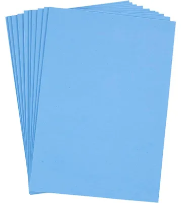 Produktbild von Moosgummi , A4, Blatt 210x297 mm, Dicke 2 mm, Hellblau, 10 Bl./ 1 Pck