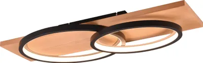 Immagine prodotto di Lampada da soffitto a LED TRIO 641110232 nero / legno, 30 W, 3500 lm, 3000 K, dimmer con interruttore