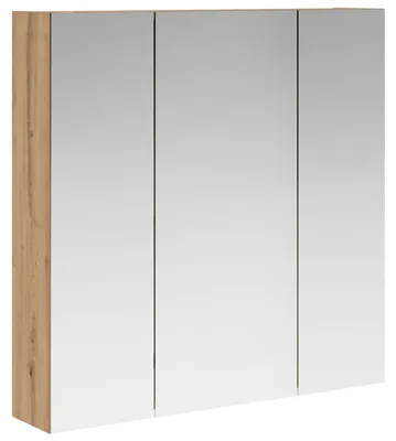 Obrázok produktu pre Kúpeľňová zrkadlová skrinka Remeselnícky dub 70 x 14,5 x 70 cm