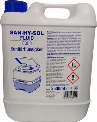 Produktbild von San-Hy-Sol Fluid 8000 Sanitärflüssigkeit 2,5L