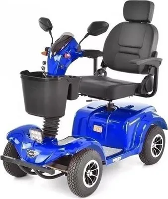 Produktbild von HECHT Seniorenmobil | WISE Blau | 500W | bis 42km | 150kg | LED Blinker | max 15km/h | 40 Ah Akku
