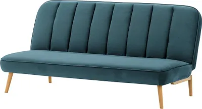 Produktbild von SLF24 - Klappsofa Click-Clack Lull - schmutziges Himmelblau - Velluto 12