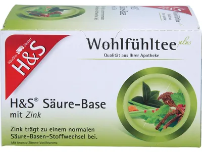 Image de Thé acidifiant-alcalinisant H&S au zinc, sachets filtrants de 20 g