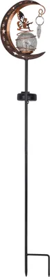 Produktbild von Näve Leuchten Solar-/Dekoerdspieß "FEE" H: 84,5 cm Solar-/Dekoerdspieß "FEE" H: 84,5 cm Solar-/Dekoerdspieß "FEE" H: 84,5 cm, Lampe für den Außenbereich im Romantik-Style, aus Metall und Glas in schwarz, 13 x 6,5 x 84,5 cm, mit LED Platine – mit Schiebeschalter – Dämmerungssensor