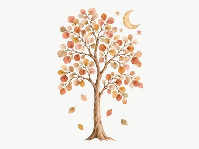Vinilo de pared Árbol Boho: Diseño
