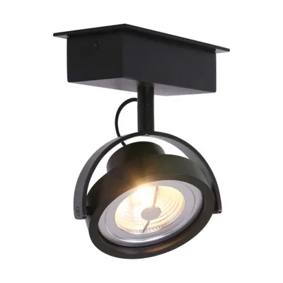 Produktbild von Steinhauer Strahler Lenox spot LED 1-flammig Schwarz Matt 15x6cm