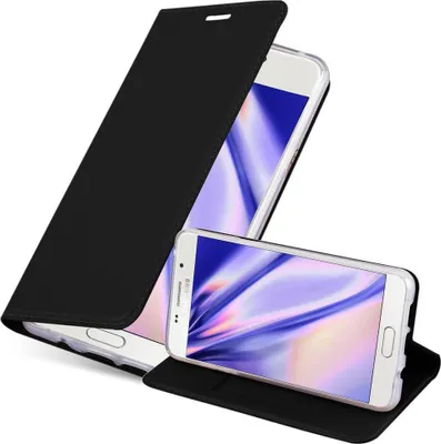 Produktbild von Cadorabo Handyhülle für Samsung Galaxy A3 2016 Schutz Hülle in Schwarz Cover Etui Book Case Booklet