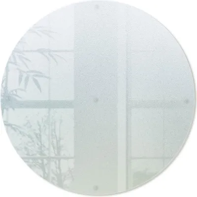 Produktbild von Runde Tischplatte Glas - ESG gehärtet - Fi 30cm - Klarglas Transparent - Möbelabdeckung - Schutzglas - Zuschnitt - Floatglas
