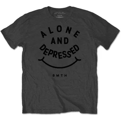 Immagine prodotto di Bring Me The Horizon | Maglietta ufficiale della band | Alone & Depressed, X-Large, Grigio