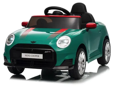 Immagine prodotto di Macchina Elettrica per Bambini Licenza Ufficiale Mini Cooper S Cabrio 12V Sedili in Pelle e Telecomando Verde