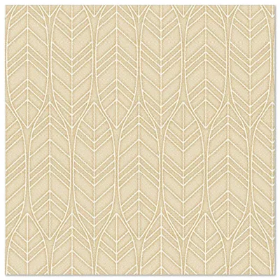 Immagine prodotto di Tovaglioli Papstar, sabbia "Collezione ROYAL" 1/4 di piega 40 x 40 cm "Foglie" 50 pezzi