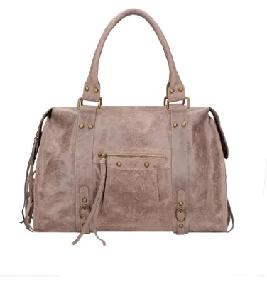 Productafbeelding van Dames Schoudertas Printed Suede met Verstelbare Draagband Italy Blue Jeans UNICA 41x28x13 cm