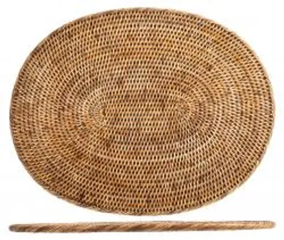Immagine prodotto di H&H Tovaglietta Ovale In Rattan Cm 45X35