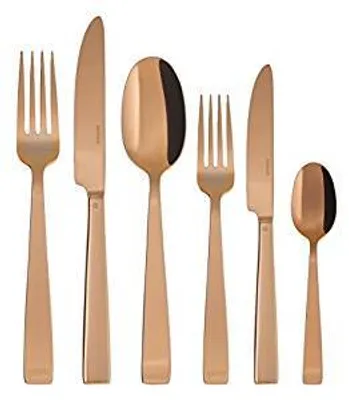 Zdjęcie produktu dla Sambonet Flat Edelstahl/PVD Kupfer Besteck 36tlg.Vh. S0015-S00018-62712C83