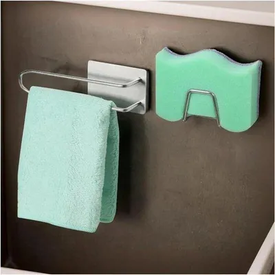 Produktbild von Famanu Gootsteenorganizer Selbstklebender Sponshalter - Platzsparende Küchenorganisation