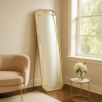 Produktbild von Spiegel Gold Eisen Gold 153x46x2 cm Glam Mauro Ferretti