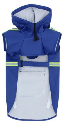 Produktbild von Dog Raincoat Poncho Jacket Pet Dog Slicker Raincoat Gear Rain Jackets Dog Cat Hooded with Reflective Band