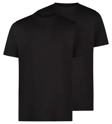 Produktbild von LERROS Doppelpack T-Shirt Rundhals in Premium Baumwollqualität , Farbe: BLACK , Größe: XL