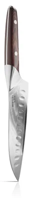 Santoku-Messer 18 cm, Damaststahl, Pakkaholz-Griff