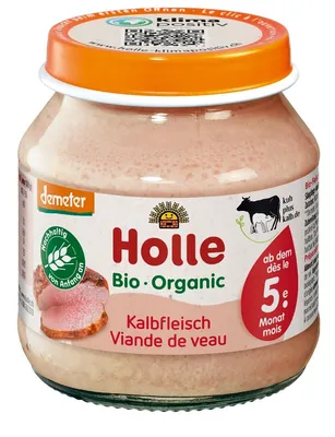Produktbild von Holle Kalbfleisch, 125 g, 5 Monat( e), Gluten-frei