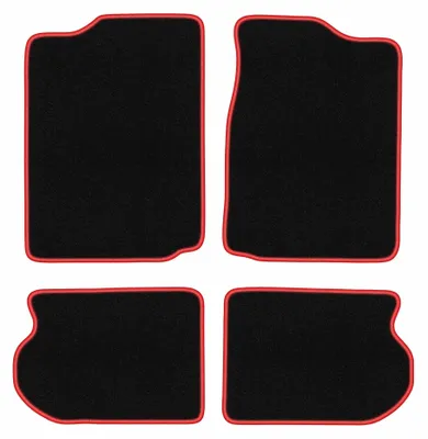 Imagen del producto de Alfombrillas de moqueta para Suzuki Vitara I 1988-1997 (todoterreno) – juego de 4 piezas, /rojo, a medida – Wielganizator CARLUX