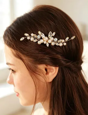 Produktbild von Elegante Haarnadeln mit Perlen und Strass für Bräute