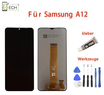 Produktbild von Für Samsung A12 A125F LCD Display Touch Screen Bildschirm Werkzeuge Kleber Flex