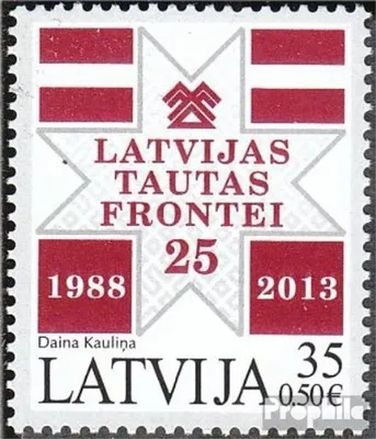 Produktbild von Briefmarken Lettland 2013 Mi 874 (kompl.Ausg.) postfrisch Volksfront