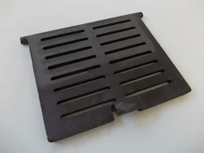 Immagine prodotto di Griglia per stufa 19,5 x 22 cm (con alette) come griglia a cerniera, griglia per caminetto