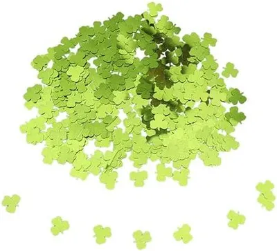 Produktbild von GoldRock Lot von 400 Konfetti Glücksklee grün Glücksklee - Tischdekoration für Geburtstag, Neujahr 2025 - Glücksklee Konfetti - Glückskleeblätter