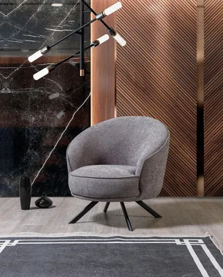 Produktbild von Wohnzimmer Modern Grau Sessel Design Luxus Möbel Polstermöbel Neu