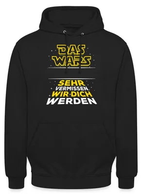 Produktbild von Spreadshirt Das Wars | Sehr Vermissen Wir Dich Werden | Kollegen Uni Hoodie, 3XL, Schwarz