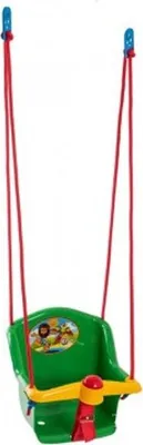 Immagine prodotto di Altalena per bambini con cigolio in plastica verde portata 20kg 35x34x35cm