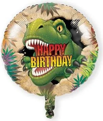Imagen del producto de Globo de aluminio con forma de dinosaurio para decoración de fiestas. (46 cm)
