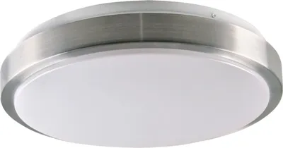 Obrázok produktu pre Kruhový stropný svietidlo Benedykt striebornobiele 2xE27x40W, plast, rozmery: 8,5x33x33 cm, IP20, Polux