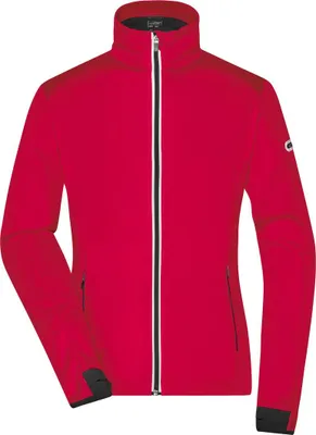 Produktbild von James & Nicholson Damen Softshell-Jacke JN1125 Gr. XL light-red/black