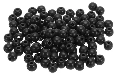 300 Holzkugeln, 13 mm, schwarz, Ahorn, für DIY-Schmuck