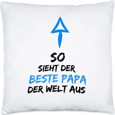 Produktbild von So Sieht Der Beste Papa Der Welt Aus Kissen Inkl. Füllung Süßes Motiv Als Vatertagsgeschenk Bester Vater