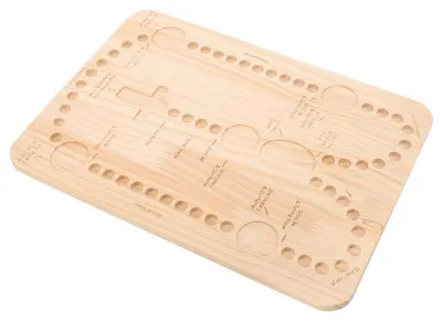 Produktbild von Holz Perlenbrett Schmuckdesign Board 35x25cm Rosenkranz Maker Tray DIY Schmuck Bastelhilfe für Armband Kette Perlen