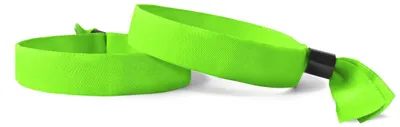 Produktbild von CombiCraft Eintrittskontrollbänder aus Stoff (Textilbändchen) in Grün- 100 Stück