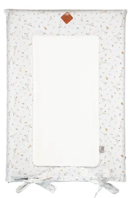 Image de Housse de matelas à langer Sidonia - 70 x 50 cm - Blanc | par SEVIRA KIDS