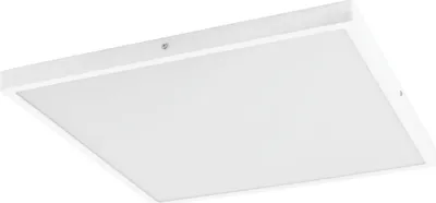 Produktbild von EGLO LED Deckenleuchte Fueva 1, 1 flammige Deckenlampe, Material: Aluminium, Kunststoff, Farbe: Weiß, L: 50x50 cm, warmweiß