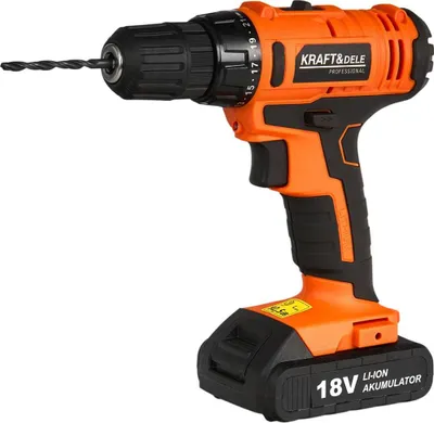 Produktbild von Kraft&Dele 18 V / 1300 mAh Li-Ion Akkuschrauber KD1572