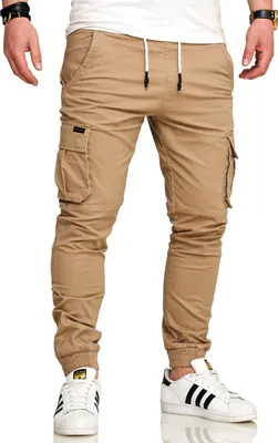 Produktbild von SOULSTAR Herren Cargohose S2LOM Herren Chino Jogger Jeans Hose Stoffhose Freizeithose
