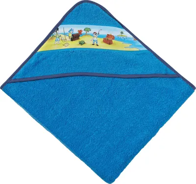 Produktbild von Erwin Müller Kapuzenbadetuch blau 140x140 cm