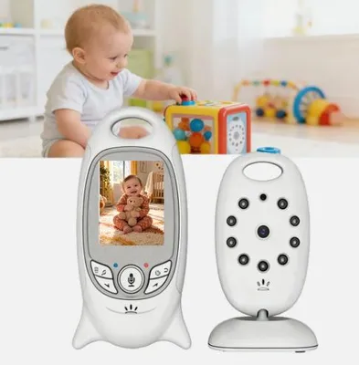 Zdjęcie produktu dla Monitory niemowląt z kamerą:
* Ekran 2 cale
* Czujnik temperatury
* Tryb nocnej obserwacji
* Inteligentny tryb czuwania
* Interkom
* Kołysanki
