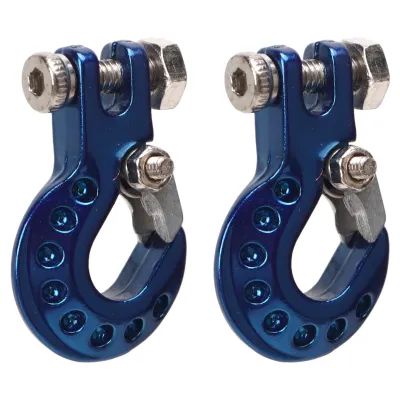 Zdjęcie produktu dla Hak do przyczepy RC, hak do wyciągarki RC, hak do samochodu wspinaczkowego RC, metalowy hak do przyczepy RC, hak ze stopu aluminium, hak wyścigowy RC
