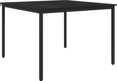 Obrázek produktu pro vidaXL Jídelní stůl, 110 x 110 x 75 cm, dřevotřísková deska, černá barva, vzhled dubu