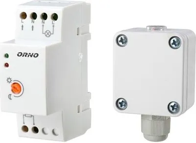 Obrázek produktu pro Soumrakový senzor ORNO OR-CR-231 s externí sondou, IP65, montáž na lištu